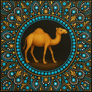 Camel - Dot Mandala Painting