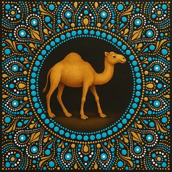 Camel - Dot Mandala Painting
