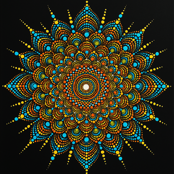 Expansion Of The Universe - Dot Mandala Painting