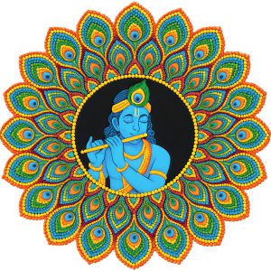 Shree Krishna - Dot Mandala Painting