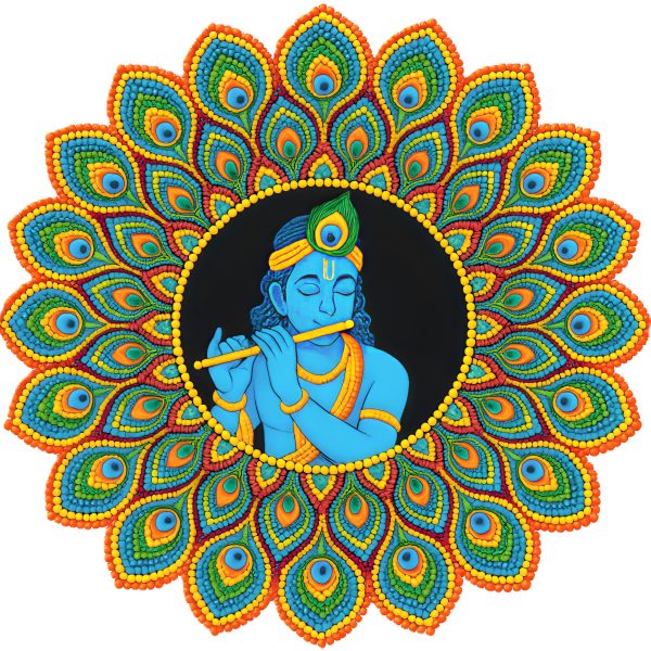 Shree Krishna - Dot Mandala Painting