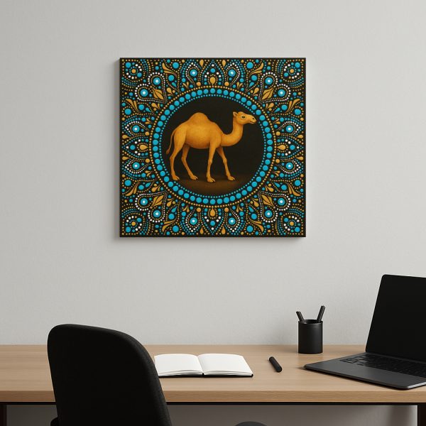 Camel - Dot Mandala Painting - Image 3