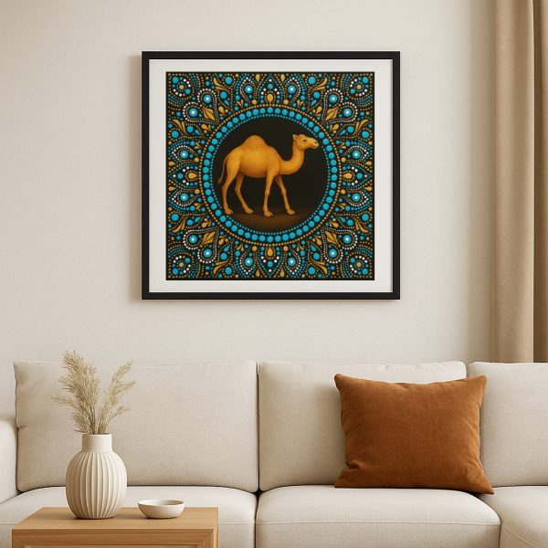 Camel - Dot Mandala Painting - Image 2