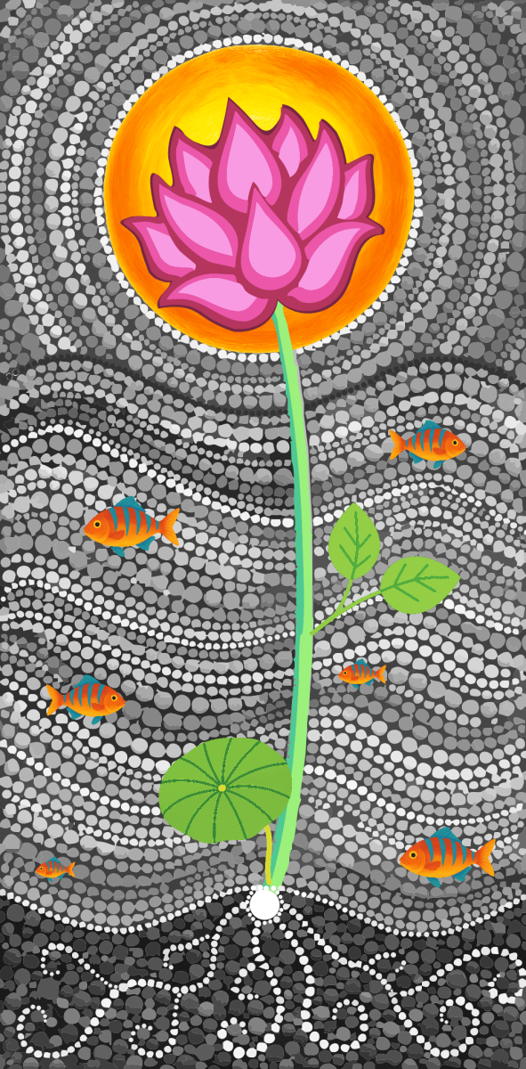 Lotus - Dot Painting